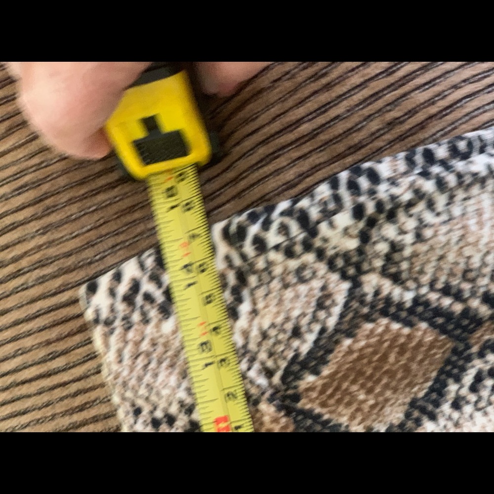 Entro Snakeskin Python Print Flare Bottom Pants - image 2